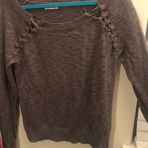 Maurices Grey Grunge Sweater